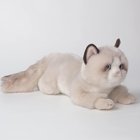 20" Lifelike Ragdoll Cat Plush Toy - Image 2