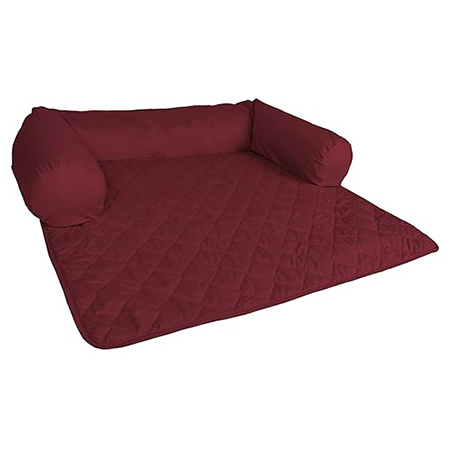 Pet Sofa Protector with Bolster – Medium (Cranberry) - Image 3